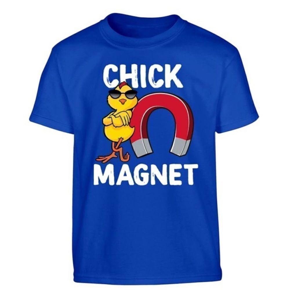 Chick Magnet Boys small T-shirt blue